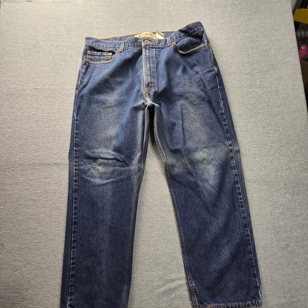 Levis 505 Regular Fit Mens Jeans Blue Denim Straight Leg‎ W40 L29 Medium Wash